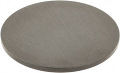 SPI - #4-48, 1-1/2" Ball Diam, Black Oxide Steel Flat Button Contact Point - 1/4" Contact Point Length, Use with Dial Indicators - Exact Tool & Supply