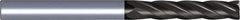 Kennametal - 14mm, 4 Flute, Single End, Solid Carbide, Corner Chamfer End Mill - 83mm OAL, 30° Helix, Right Hand Flute, 32mm LOC, Right Hand Cut - Exact Tool & Supply
