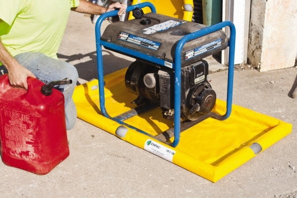 Enpac - Spill Pallets, Platforms, Sumps & Basins Type: Absorbent Pad Sump Capacity (Gal.): 0.59 - Exact Tool & Supply