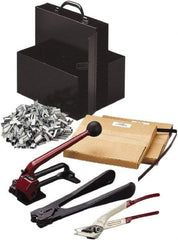 Nifty Products - Strapping Kits Type: Portable Strapping Kit Contents: (2)Steel Coils; Galvanized Steel Seals; Steel Cutter; 1/2" Crimper - Exact Tool & Supply