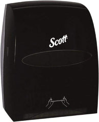 Scott - Hands Free, Plastic Paper Towel Dispenser - 16.13" High x 12.63" Wide x 10.2" Deep, 1 Roll, Smoke (Color) - Exact Tool & Supply