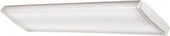 Lithonia Lighting - 1 Lamp, 4 Ft. Long, 41 Watt, 4,563 Lumen, Surface Mounted, LED Lamp Wraparound Light Fixture - 120-277 Volt, White - Exact Tool & Supply