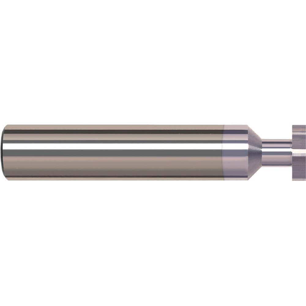 Harvey Tool - 1/2" Cut Diam, 1/16" Cut Width, 1/2" Shank, Straight-Tooth Woodruff Keyseat Cutter - Exact Tool & Supply