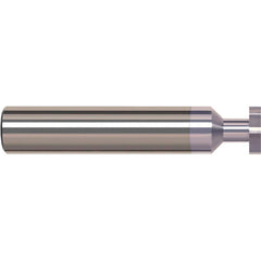 Harvey Tool - 1/2" Cut Diam, 1/16" Cut Width, 1/2" Shank, Straight-Tooth Woodruff Keyseat Cutter - Exact Tool & Supply