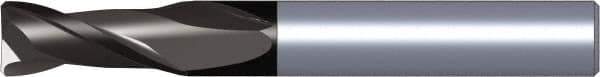 Kennametal - 14mm, 22mm LOC, 14mm Shank Diam, 83mm OAL, 2 Flute, Solid Carbide Square End Mill - Single End, TiAlN Finish, Spiral Flute, 30° Helix, Centercutting, Right Hand Cut, Right Hand Flute, Series 2CH..DK-DL - Exact Tool & Supply