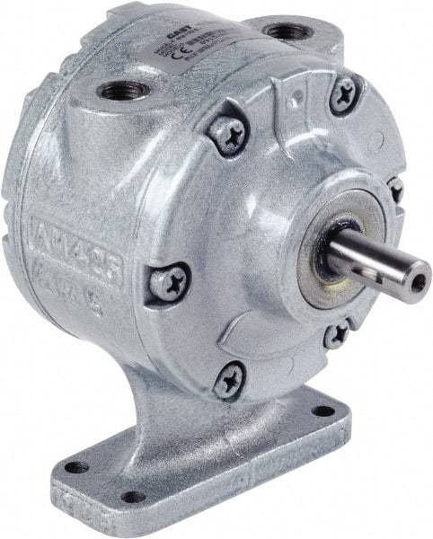 Gast - 1.7 hp Reversible Face Air Actuated Motor - 0:00 Gear Ratio, 3,000 Max RPM, 1.94" Shaft Length, 5/8" Shaft Diam - Exact Tool & Supply