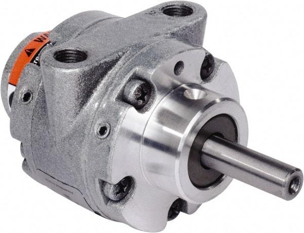 Gast - 0.45 hp Counterclockwise Hub Air Actuated Motor - 0:00 Gear Ratio, 10,000 Max RPM, 1.14" Shaft Length, 3/8" Shaft Diam - Exact Tool & Supply