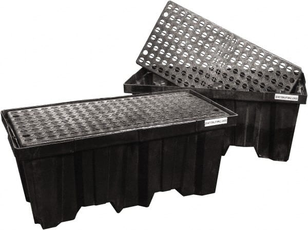Enpac - Spill Pallets, Platforms, Sumps & Basins Type: Spill Deck or Pallet Number of Drums: 2 - Exact Tool & Supply