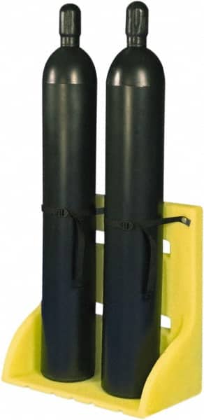 Enpac - Gas Cylinder Carts, Racks, Stands & Holders Type: Two Cylinder Wall/Floor Stand Fits Cylinder Diameter: 11-3/8 (Inch) - Exact Tool & Supply