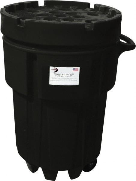 Enpac - Overpack & Salvage Drums Type: Salvage Drum w/Wheels Total Capacity (Gal.): 95.00 - Exact Tool & Supply