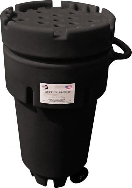 Enpac - Overpack & Salvage Drums Type: Salvage Drum w/Wheels Total Capacity (Gal.): 50.00 - Exact Tool & Supply