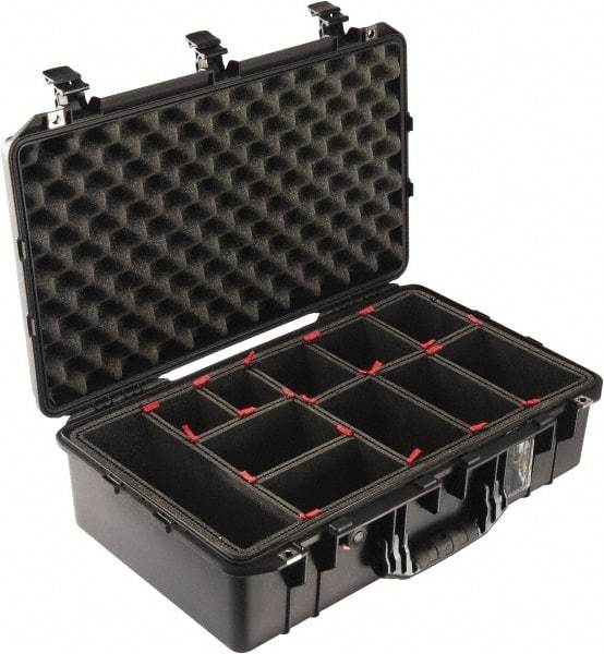 Pelican Products, Inc. - 15-15/32" Wide x 8-15/64" High, Aircase w/Divider - Black - Exact Tool & Supply