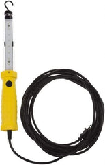 Bayco - Electric, LED Portable Magnetic Mount Work Light - 25' Cord, 1 Head, 1,200 & 600 Lumens, Engineered Polymer, 16-3/4" Long x 2.1" Wide x 4-1/4" High - Exact Tool & Supply