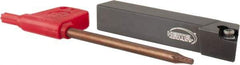 Hertel - SDJC, Right Hand Cut, 1/2" Shank Height x 1/2" Shank Width, Positive Rake Indexable Turning Toolholder - 6" OAL, DC..32.52 Insert Compatibility, Series Screw-Type - Exact Tool & Supply