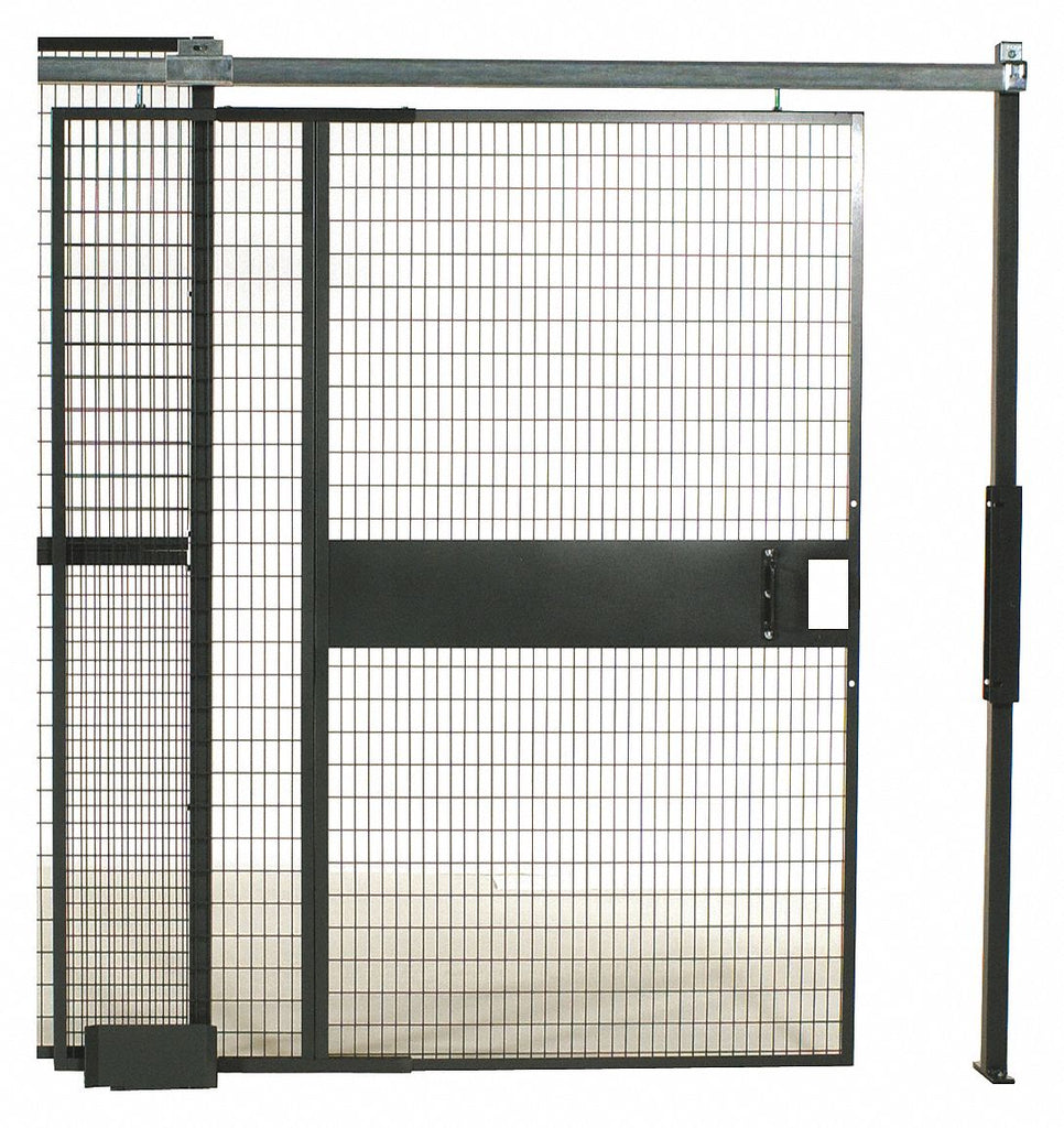 Sliding Door, Material: Welded Wire, Overall Height: 10 ft. 5-1/4", Overall Width: 8 ft. 4"