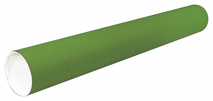 18" Circle, Paper Mailing Tube with 2" Inside Dia., Green; PK50