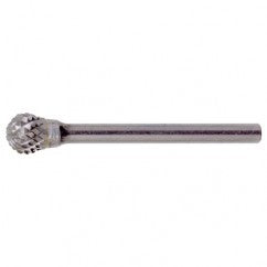 SD-42 Double Cut Solid Carbide Bur-Ball Shape - Exact Tool & Supply