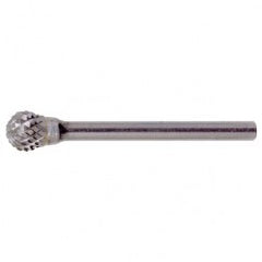 SD-42 Double Cut Solid Carbide Bur-Ball Shape - Exact Tool & Supply
