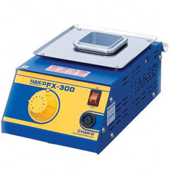 Hakko - Solder Pots Volume Capacity: 50mm x 50mm Holds .85 Kilos; 75mm x 75mm Holds 1.2 Kilos Type: Analog Lead-Free Compatible Solder Pot - Exact Tool & Supply