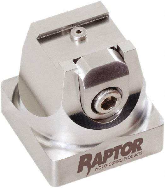 Raptor Workholding - 3/4" Jaw Width, 2-1/8" High x 2.07" Long x 2.07" Wide Dovetail Vise - For Use with 4 & 5 Axis Workholding Systems - Exact Tool & Supply