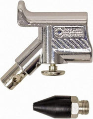 Coilhose Pneumatics - Pocket Blow Gun Kit - 1/4 NPT Inlet, 150 Max psi, Chrome Plated Zinc Hose - Exact Tool & Supply