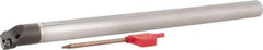 Hertel - 1.2" Min Bore Diam, 12" OAL, 1" Shank Diam, E16SCLPR3 Indexable Boring Bar - 6" Max Bore Depth, CP.. 32.5 Insert, Screw-On Holding Method - Exact Tool & Supply