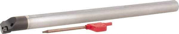 Hertel - 0.73" Min Bore Diam, 8" OAL, 1/2" Shank Diam, E08SDUPR2 Indexable Boring Bar - 3" Max Bore Depth, DP.. 21.51 Insert, Screw-On Holding Method - Exact Tool & Supply