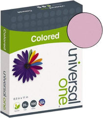 Universal One - 8-1/2" x 11" Orchid Colored Copy Paper - Use with Laser Printers, Copiers, Offset Presses, Spirit Duplicators - Exact Tool & Supply