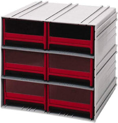 Quantum Storage - 8 Drawer, 8 Compartment, Small Parts Drawer Cabinet System - 11-3/8" Deep x 11-3/4" Wide x 11" High - Exact Tool & Supply