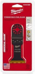 Milwaukee Tool - Rotary Multi-Material Blade - 1-3/4" Cutting Diam, TiAlN Finish, Use with Milwaukee Multi-Tool - Exact Tool & Supply