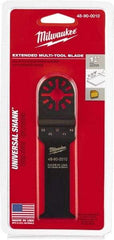 Milwaukee Tool - Rotary Multi-Material Blade - 1-1/4" Cutting Diam, Black Oxide Finish, Use with Milwaukee Multi-Tool - Exact Tool & Supply