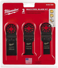 Milwaukee Tool - Rotary Multi-Material Blade - 1-1/4" Cutting Diam, Black Oxide Finish, Use with Milwaukee Multi-Tool - Exact Tool & Supply