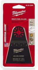 Milwaukee Tool - Rotary Multi-Material Blade - 2-1/2" Cutting Diam, Black Oxide Finish, Use with Milwaukee Multi-Tool - Exact Tool & Supply
