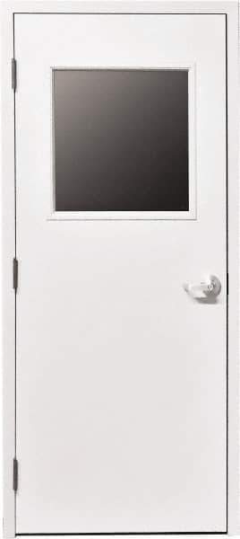 Portafab - 3' Wide x 7' High, Swing Door for Temporary Structures - Exact Tool & Supply