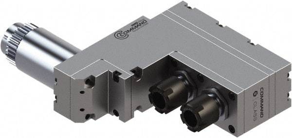 Command Tooling - 0.007" to 13/32" Capacity, 114mm Projection, Swiss Star, ER16 Collet Chuck - 177mm OAL, 34mm Shank Diam - Exact Tool & Supply