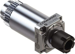 Command Tooling - 0.007" to 13/32" Capacity, 37mm Projection, Swiss Star, ER16 Collet Chuck - 100mm OAL, 34mm Shank Diam - Exact Tool & Supply