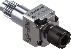 Command Tooling - 0.007" to 13/32" Capacity, 52mm Projection, Swiss Star, ER16 Collet Chuck - 98mm OAL, 22mm Shank Diam - Exact Tool & Supply