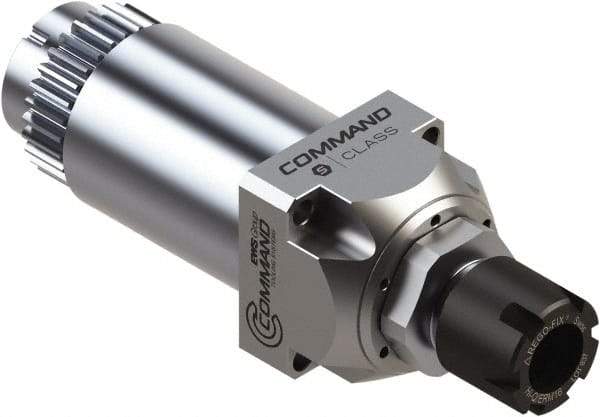 Command Tooling - 0.007" to 13/32" Capacity, 57mm Projection, Swiss Star, ER16 Collet Chuck - 120mm OAL, 34mm Shank Diam - Exact Tool & Supply