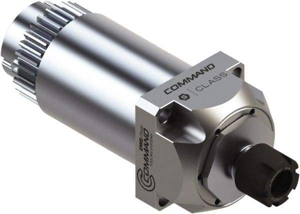 Command Tooling - 0.2mm to 7mm Capacity, 43mm Projection, Swiss Star, ER11 Collet Chuck - 106mm OAL, 34mm Shank Diam - Exact Tool & Supply