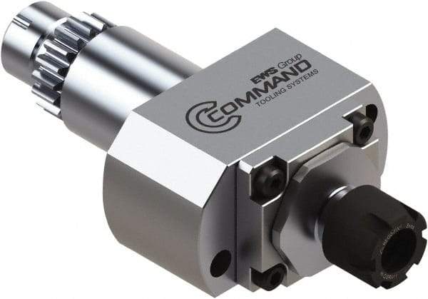 Command Tooling - 0.2mm to 7mm Capacity, 52mm Projection, Swiss Star, ER11 Collet Chuck - 96mm OAL, 22mm Shank Diam - Exact Tool & Supply