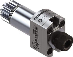 Command Tooling - 0.2mm to 7mm Capacity, 44mm Projection, Swiss Citizen, ER11 Collet Chuck - 95mm OAL, 25mm Shank Diam - Exact Tool & Supply
