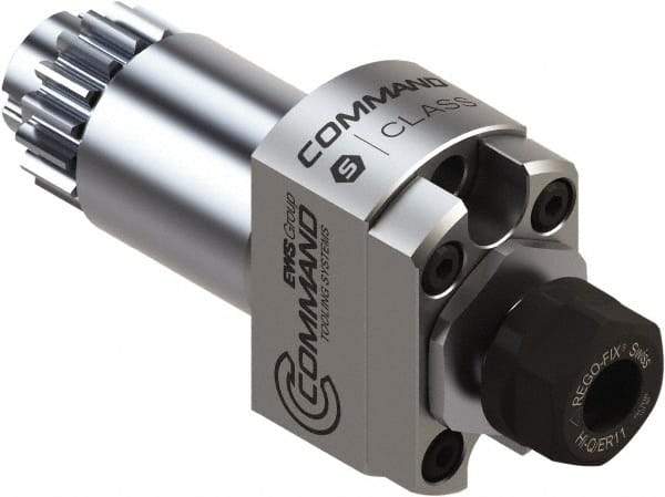 Command Tooling - 0.2mm to 7mm Capacity, 44mm Projection, Swiss Citizen, ER11 Collet Chuck - 87mm OAL, 24mm Shank Diam - Exact Tool & Supply