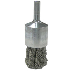 Vortec Pro 3/4″ Knot Wire End Brush, .020″ Steel Fill, 1/4″ Stem, Retail Pack - Exact Tool & Supply