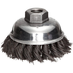 ‎Vortec Pro 3-1/2″ Knot Wire Cup Brush, .023, 5/8″ Arbor Hole, Retail Pack - Exact Tool & Supply