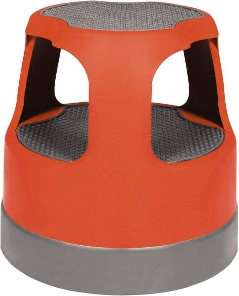 Cramer - 14-1/2" High, Red Scooter Stool - High Density Plastic, 300 Lb Capacity, Type IA Industry Rating - Exact Tool & Supply