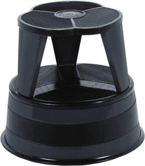 Cramer - 14-1/2" High, Black Step Stool - Steel, 350 Lb Capacity, Type 1AA Industry Rating - Exact Tool & Supply