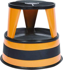 Cramer - 14-1/2" High, Orange Step Stool - Steel, 350 Lb Capacity, Type 1AA Industry Rating - Exact Tool & Supply