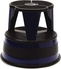 Cramer - 14-1/2" High, Navy Step Stool - Steel, 350 Lb Capacity, Type 1AA Industry Rating - Exact Tool & Supply