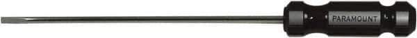 Paramount - 395mm OAL Cabinet Slotted Screwdriver - 300mm Blade Length, Round Shank, Acetate Handle - Exact Tool & Supply