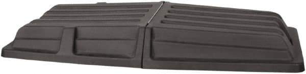Wesco Industrial Products - 61" Long x 28-3/8" Wide x 7-1/2" High, Black Plastic Tilt Truck Lid - Use with Wesco 272575, 272576, 272577, 272578, 272579, 272580 - Exact Tool & Supply